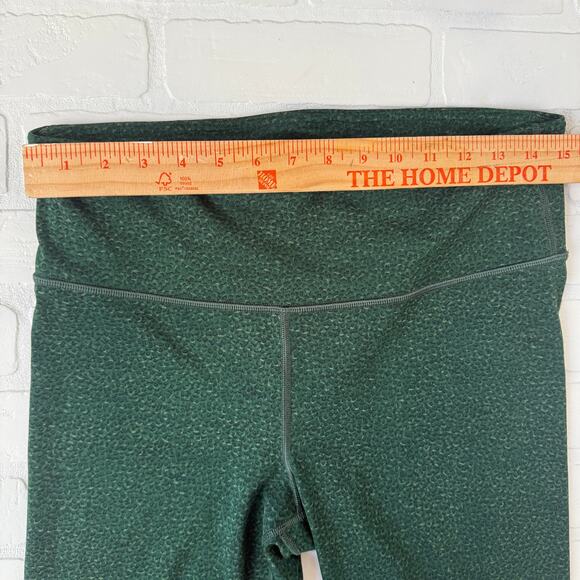 Gap Fit Women's Eclipse Green Print Yoga Capri 7/8 Pants Stretch sz L - Picture 5 of 6
